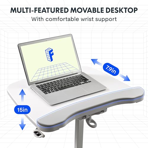 White 3-IN-1 Exercise Bike with Adjustable Resistance LCD Display Seat Desktop P562