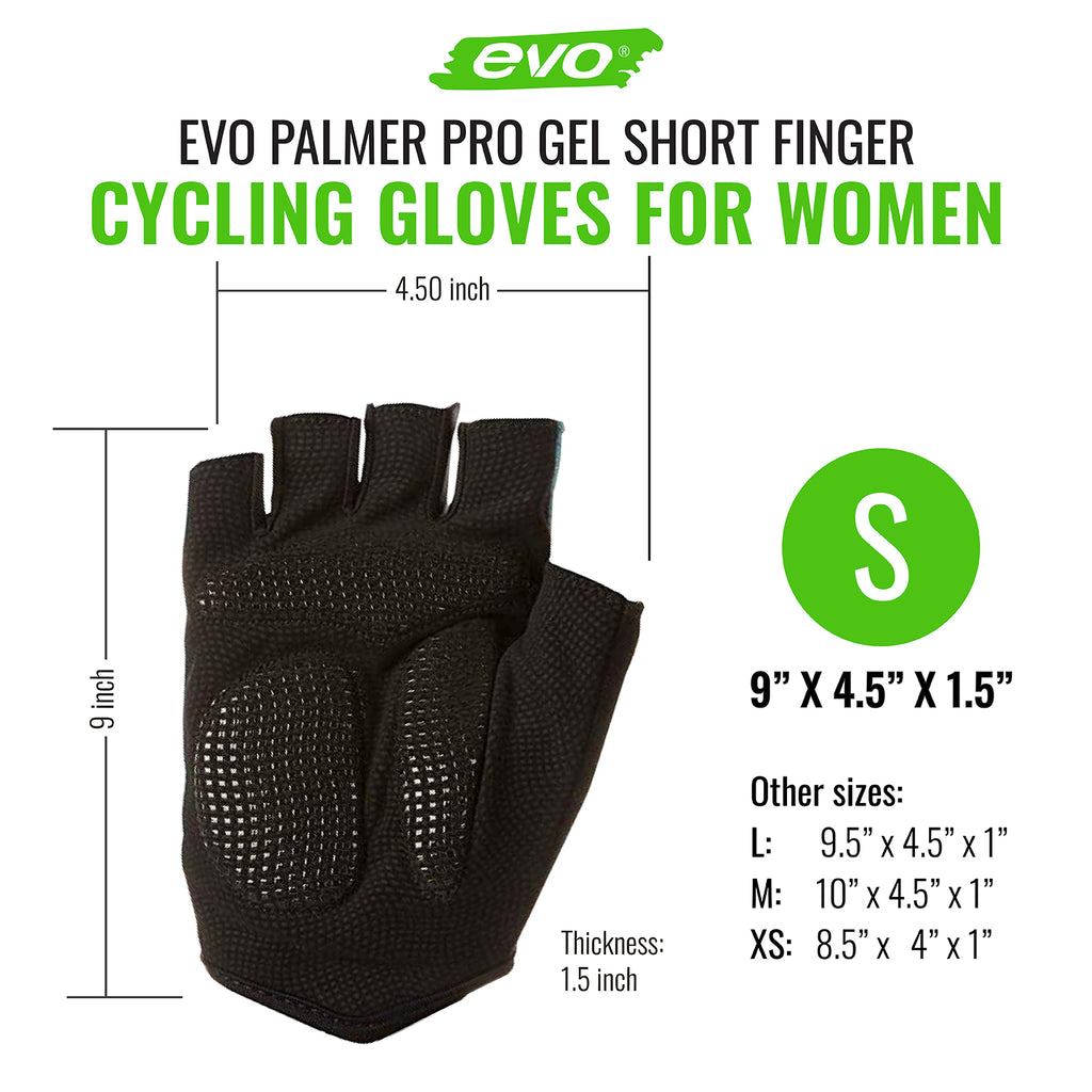 Women's Biking Gel Padded Short Finger Gloves Z88368