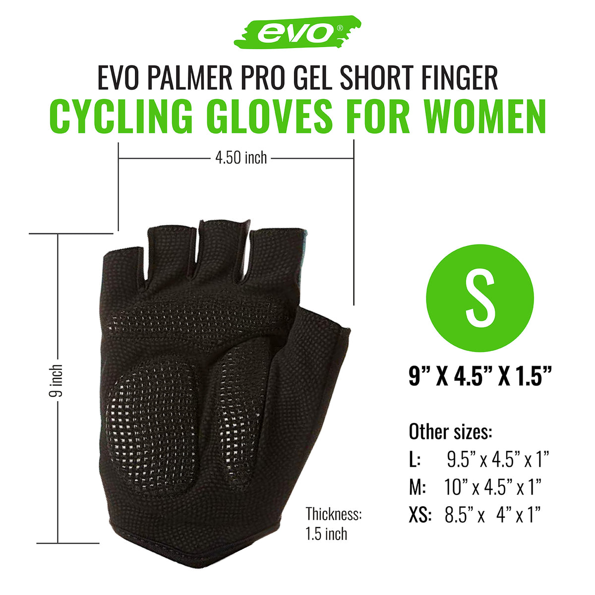 Women's Biking Gel Padded Short Finger Gloves Z88368