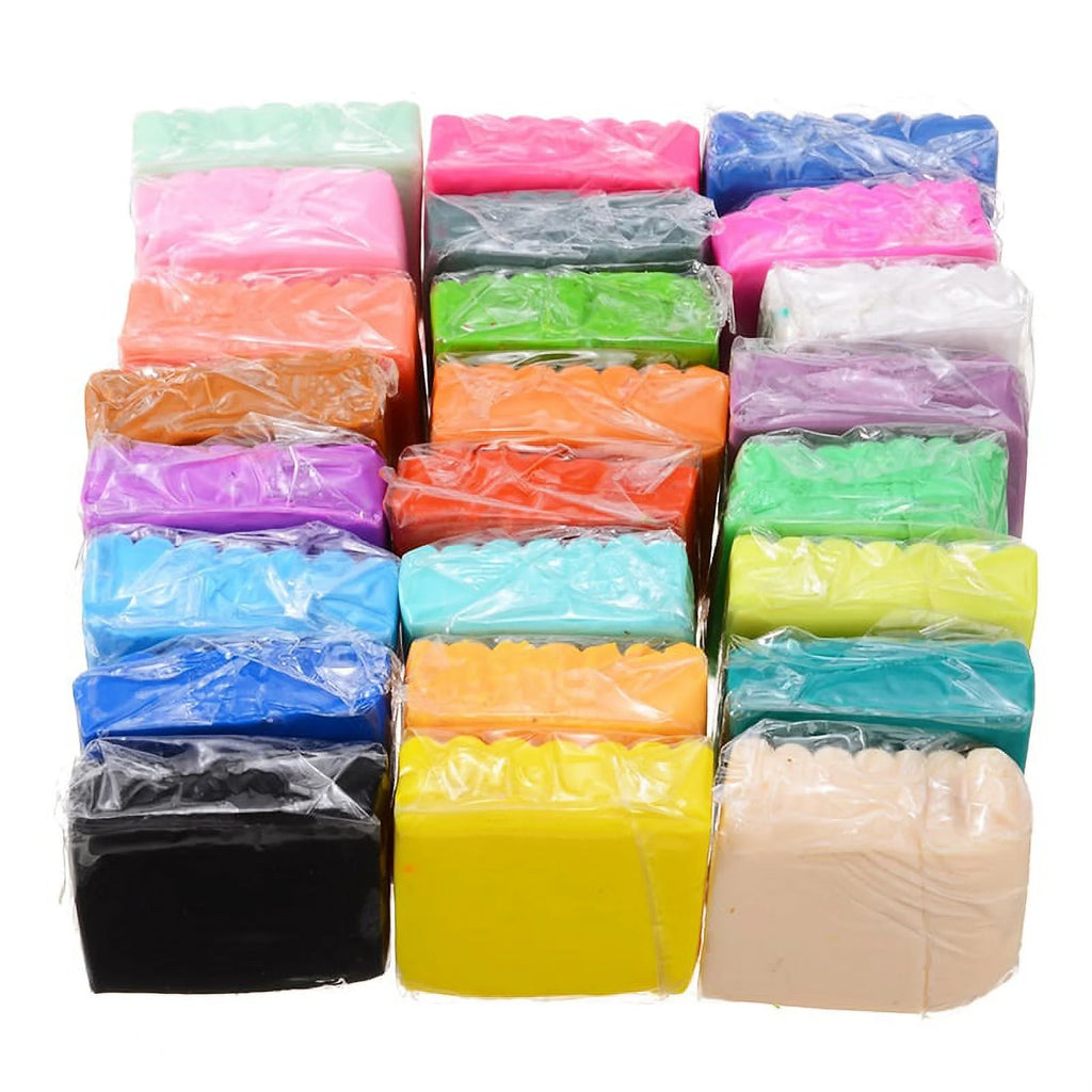 24 Colors Polymer Clay Set with Modeling Tools Kids Educational Toy N157
