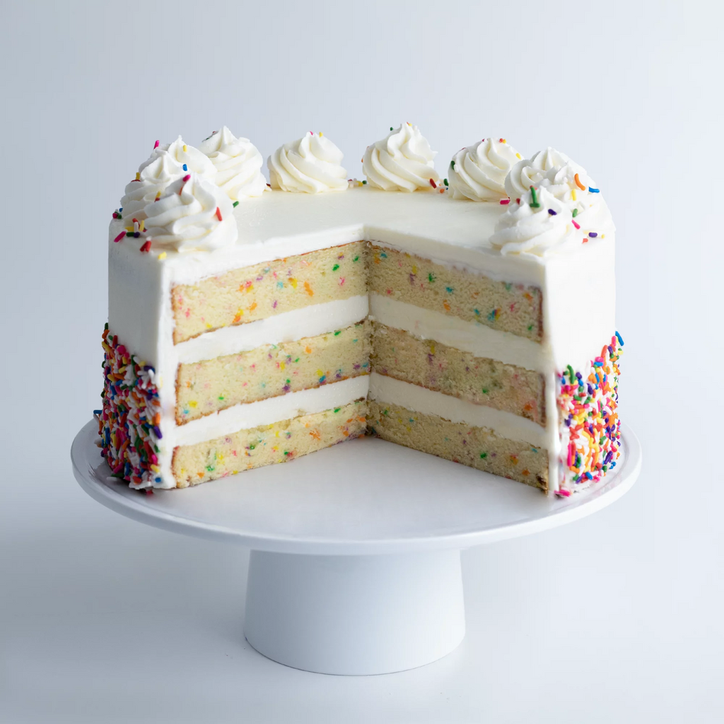 Vanilla Confetti Cake, Large 10” Size Q4066
