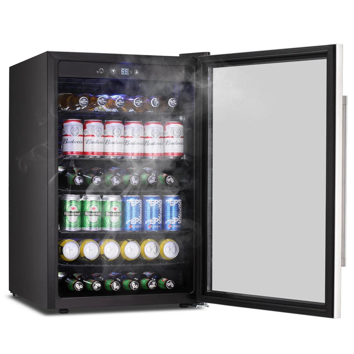 4.4 Cu.ft Beverage Refrigerator Cooler with Glass Door E113901