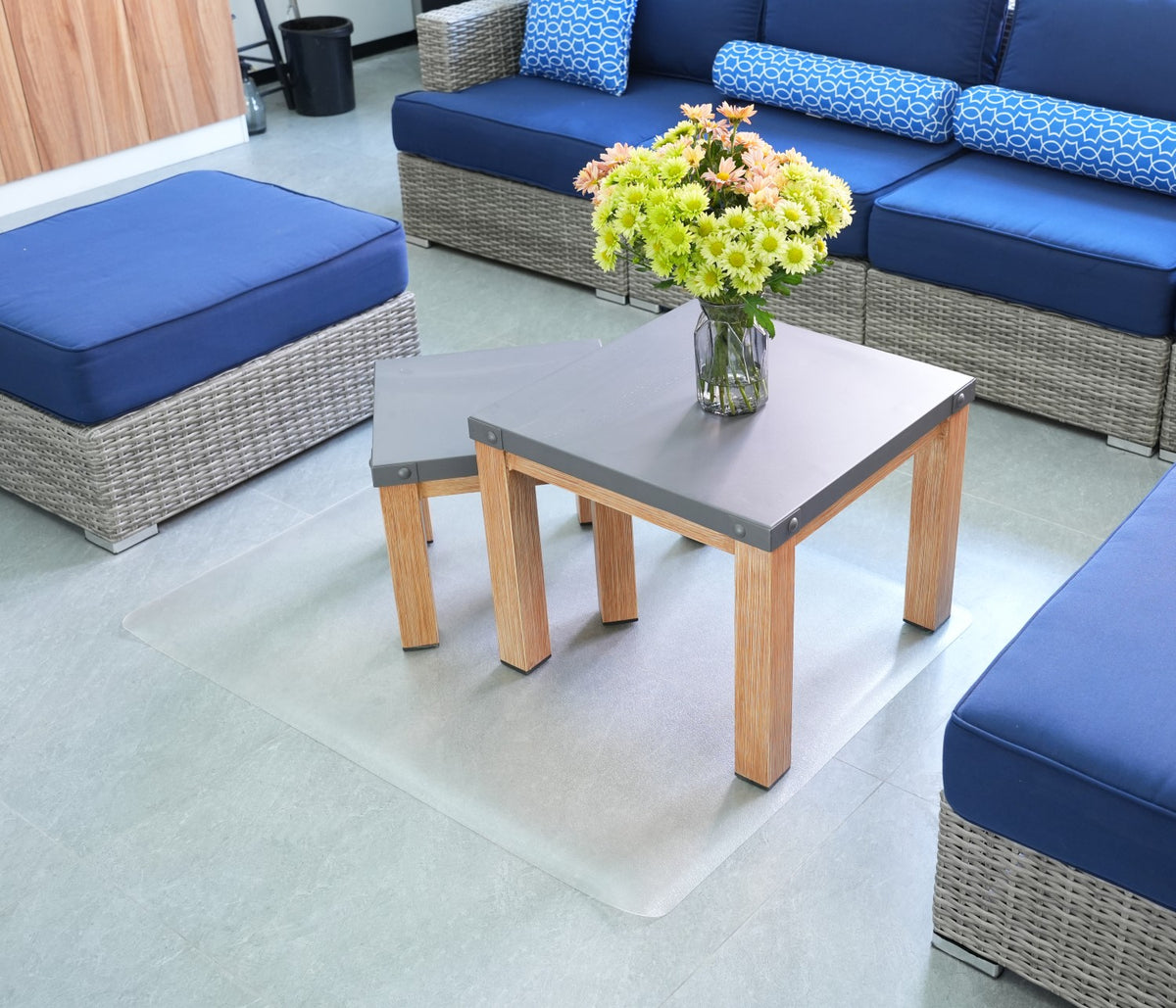 Clear PVC Chair Floor Mat for Hardwood Floor L714845