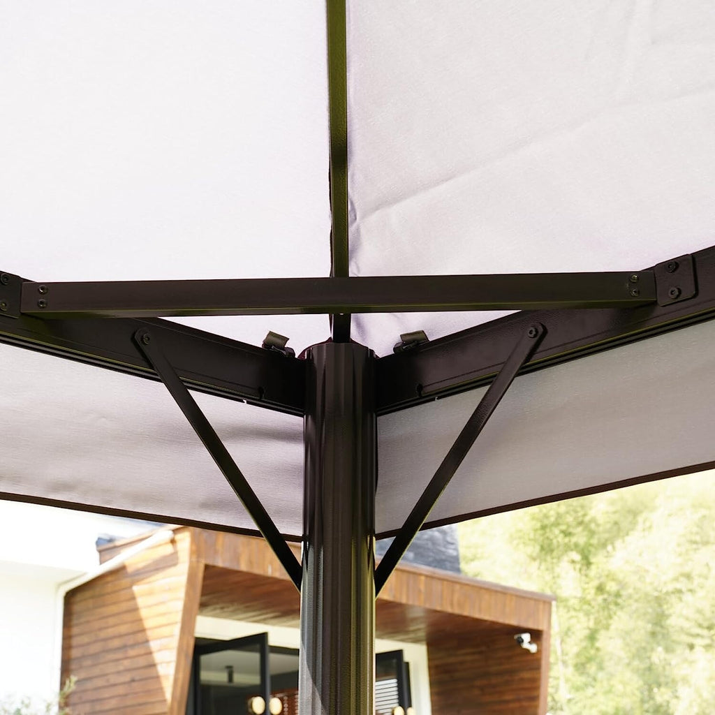 10X13 ft Outdoor Gazebo with Mosquito Netting and Curtains E9488