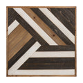 Black White Rustic Brown Wood Plank Art A6513