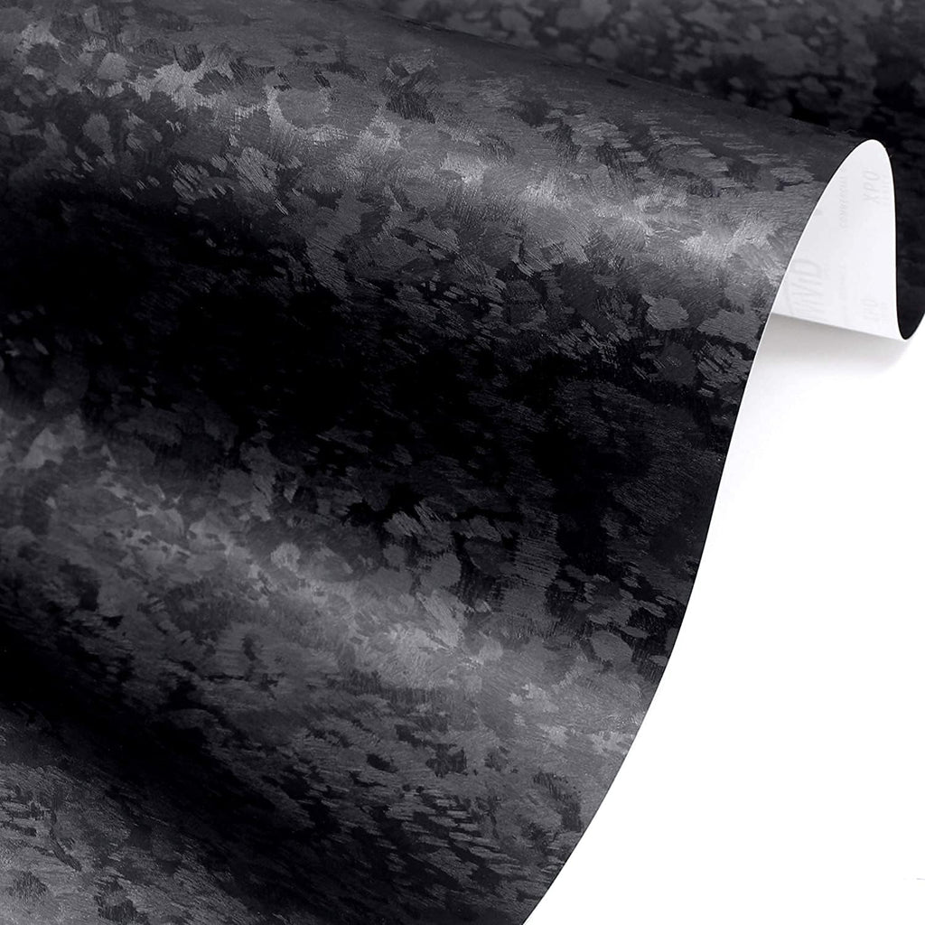 Black Forged Brushed Carbon Fiber Vinyl Wrap 6ft x 5ft Pack of 2 H6255