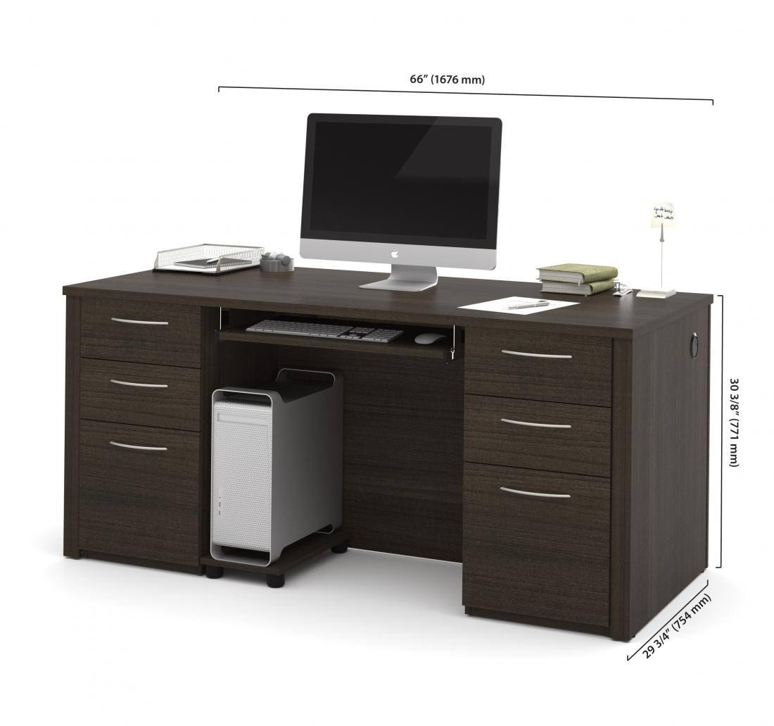 Tuscany Brown Executive Desk Kit G523