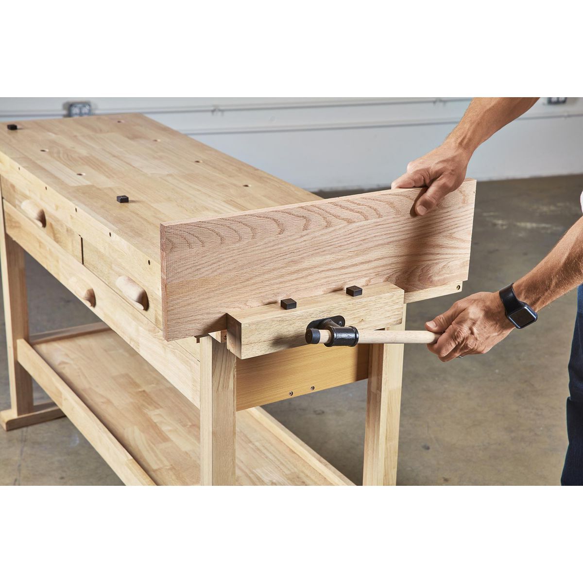 60 in. 3-Drawer Hardwood Workbench V93080
