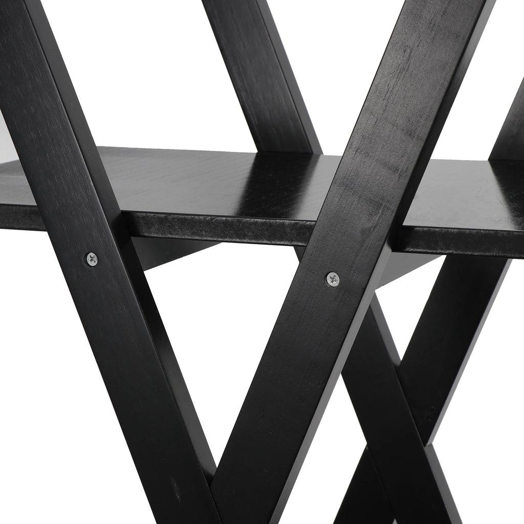 4-Shelves Open Bookcase Black B91471