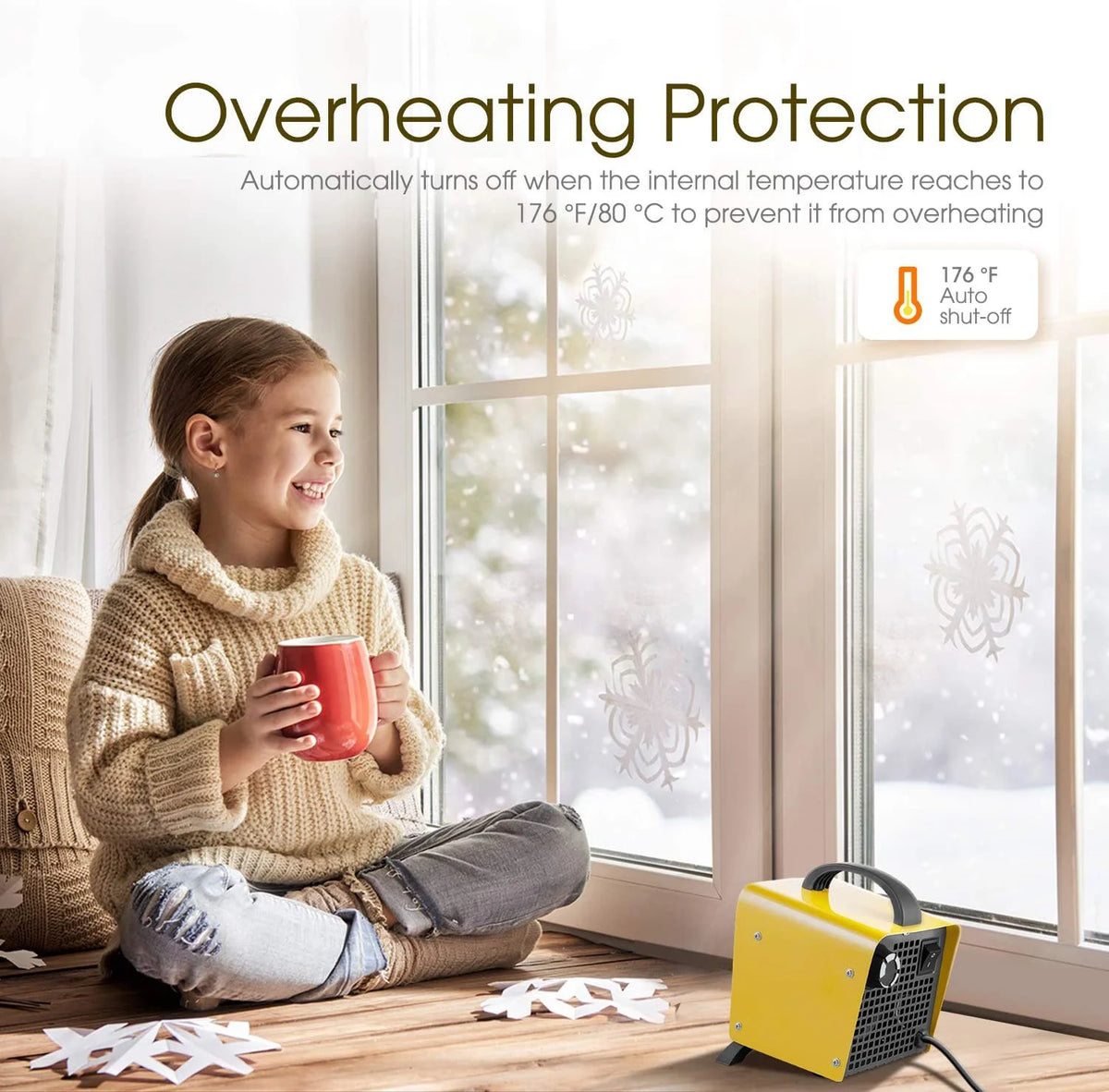 1500W Ceramic Portable Space Heater E2716
