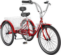 Adult Tricycles 3 Wheel 7 Speed Trikes with Basket M299