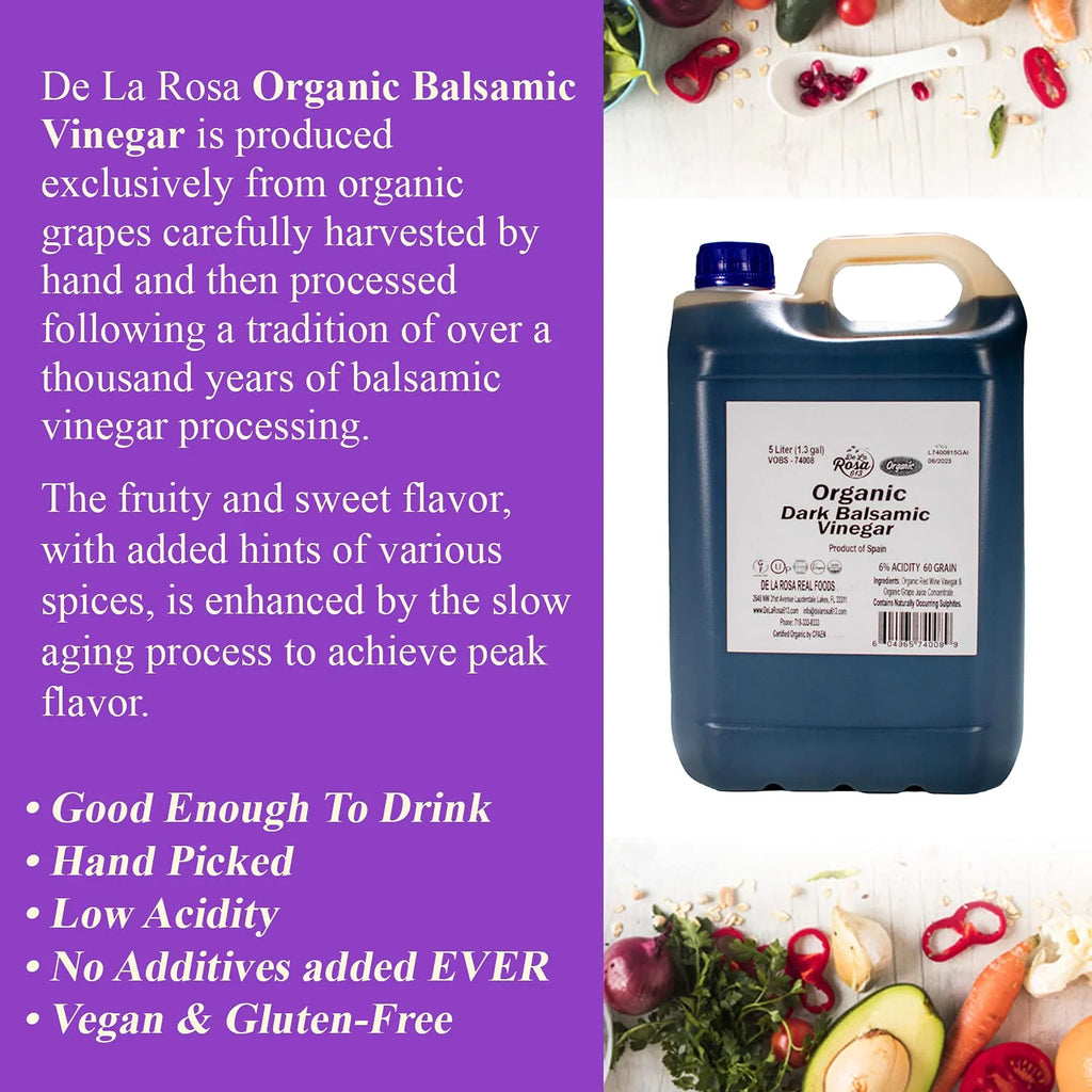 Organic Balsamic Vinegar, 5 Liter B685403