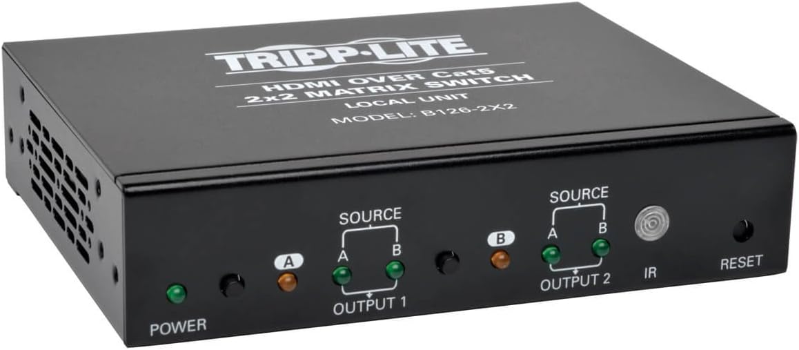 4x4 HDMI Over Cat5 / Cat6 Matrix Splitter Switch, Black Q233