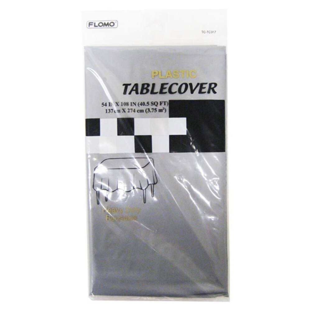 Silver Rectangular Table Cover Size 54x22 x 108x22 Case Pack 36 P54570