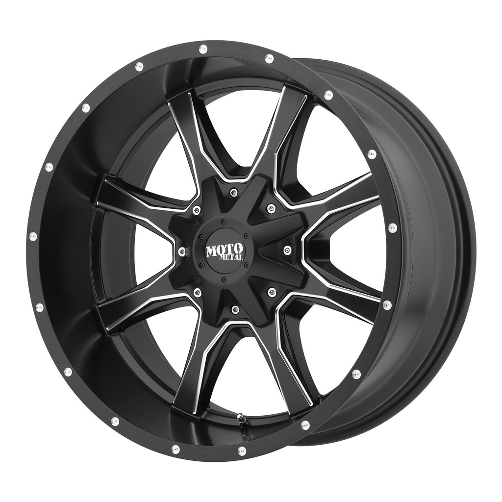 Satin Black Milled 20x9 Wheel J482
