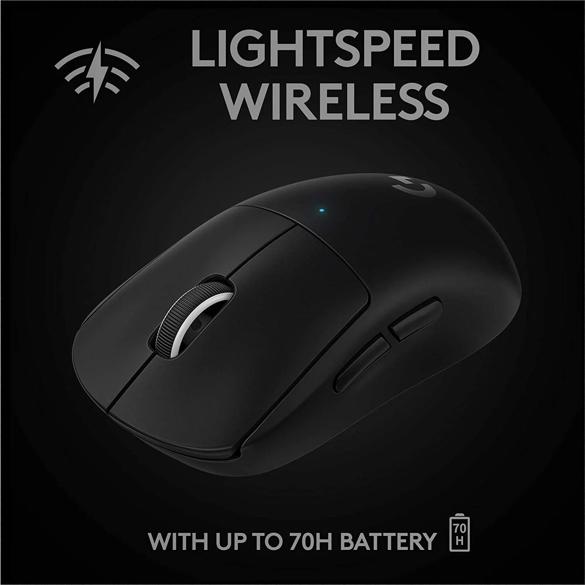 Wireless Gaming Mouse Ultra-Lightweight HERO 25K Sensor Black G1565