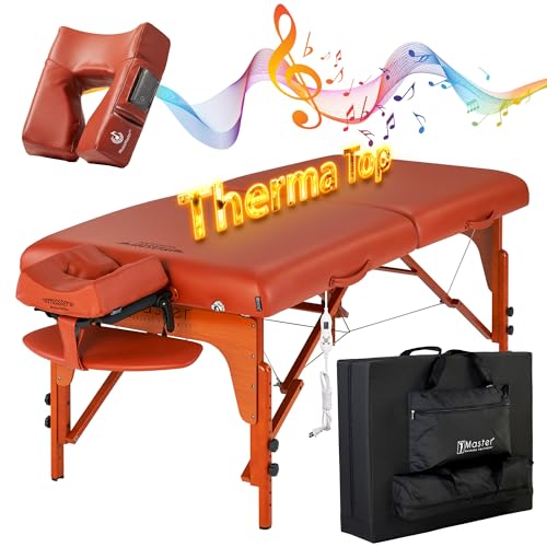 31" Portable Massage Table with Heating Pads S1081