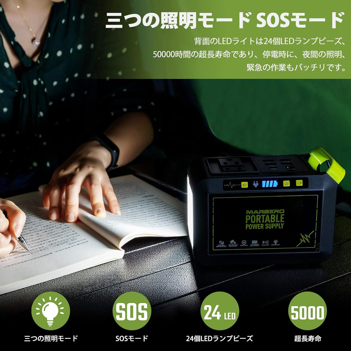 88Wh 24000mAh Portable Power Station with 110V AC Outlet A5890