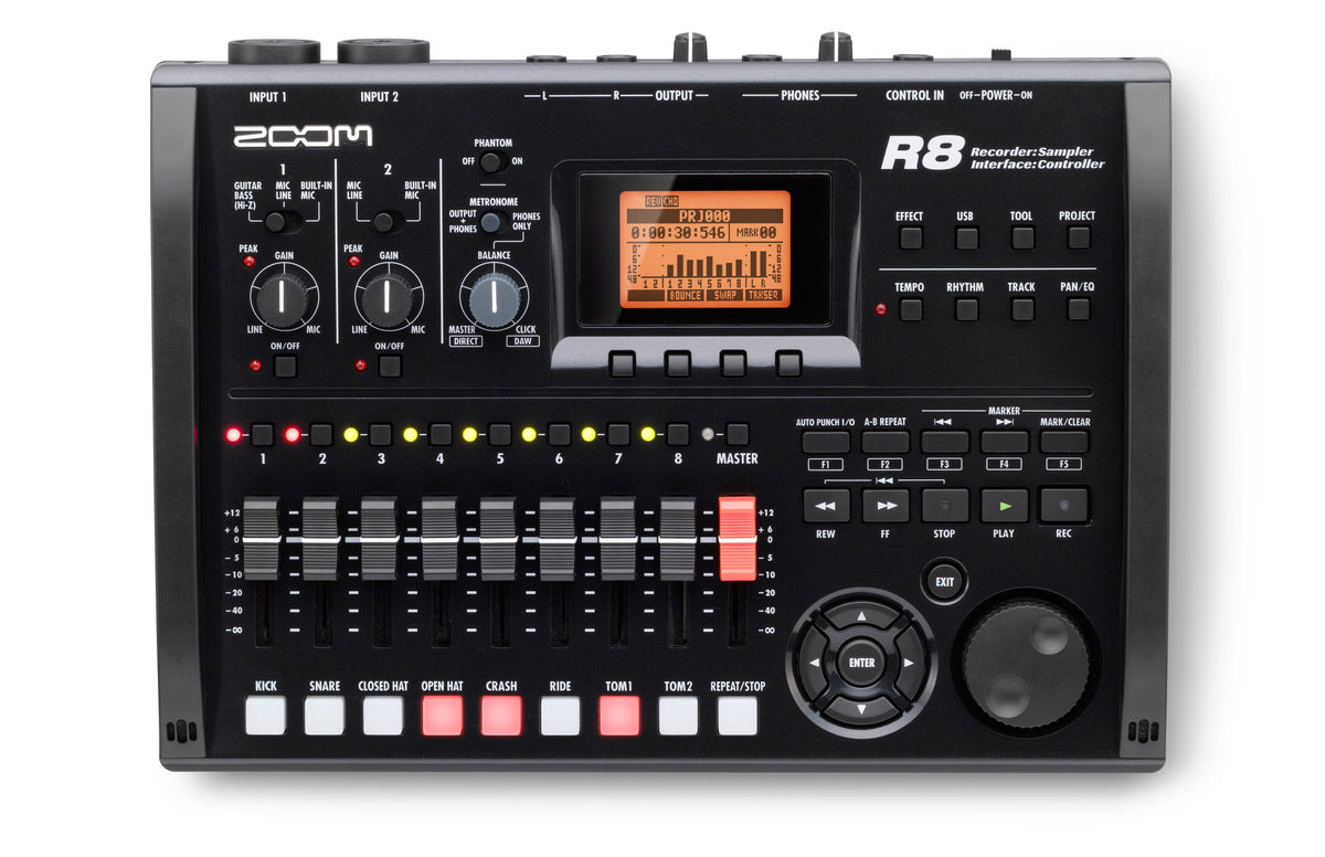 8-Track Recorder Audio Interface Pad Sampler Q1621
