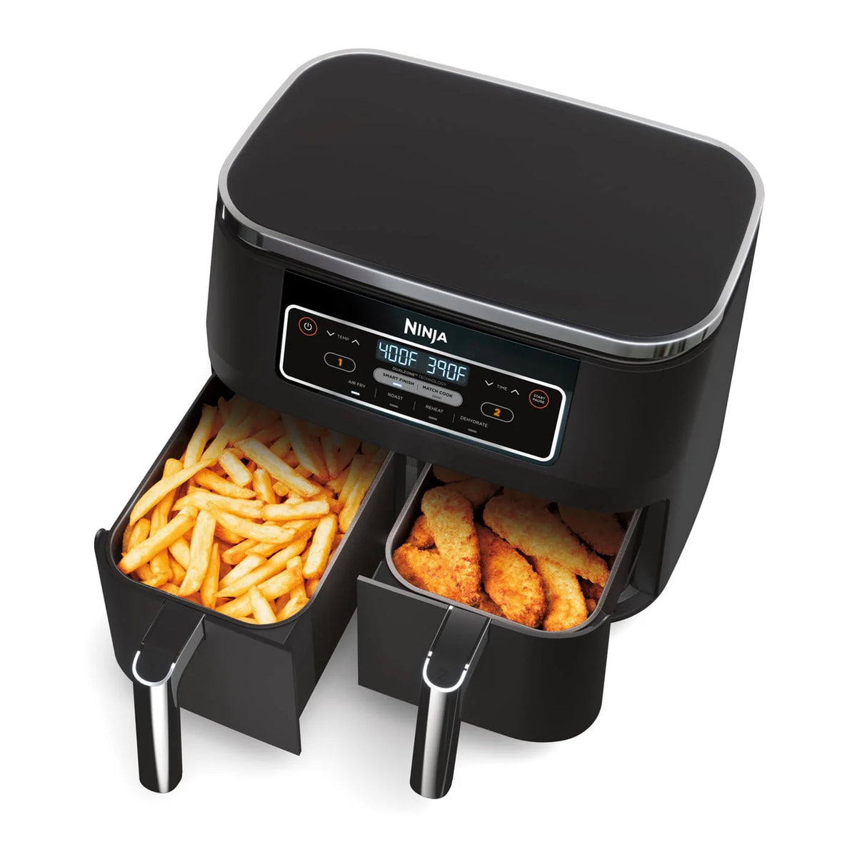 4-in-1 8-Quart 2-Basket Air Fryer D7005