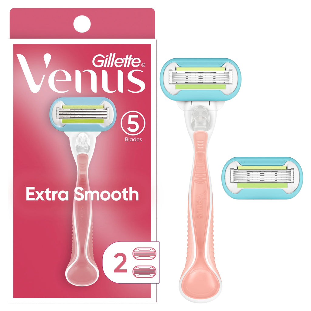 Pink Women's Razor Handle + 2 Blade Refills S386