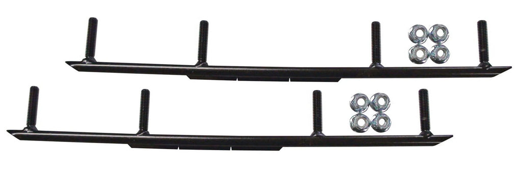 White Razor Snowmobile Skis with 10" Round Bars Complete Kit J960384