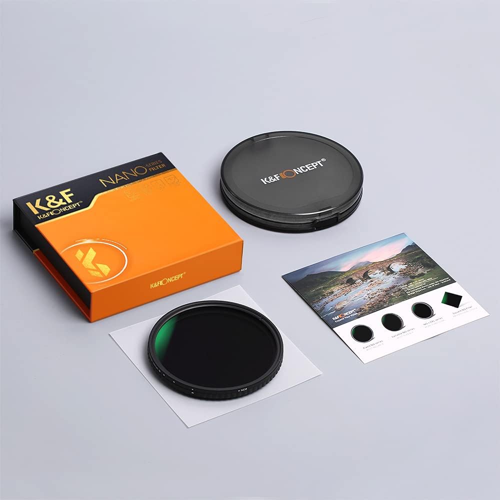 77mm Variable ND Filter ND8-ND128 (3-7 Stop) HD Hydrophobic VND Filter A57740