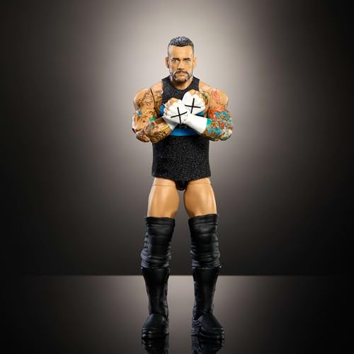 WWE Elite Action Figure & Accessories Set, 6-inch Collectible with Swappable Hands Y254