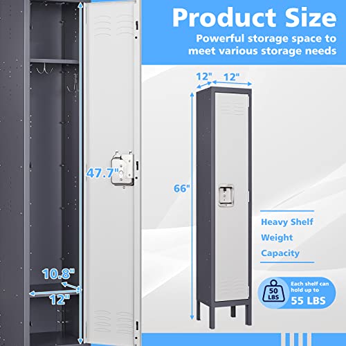 Gray 5 Door Steel Storage Cabinet W220