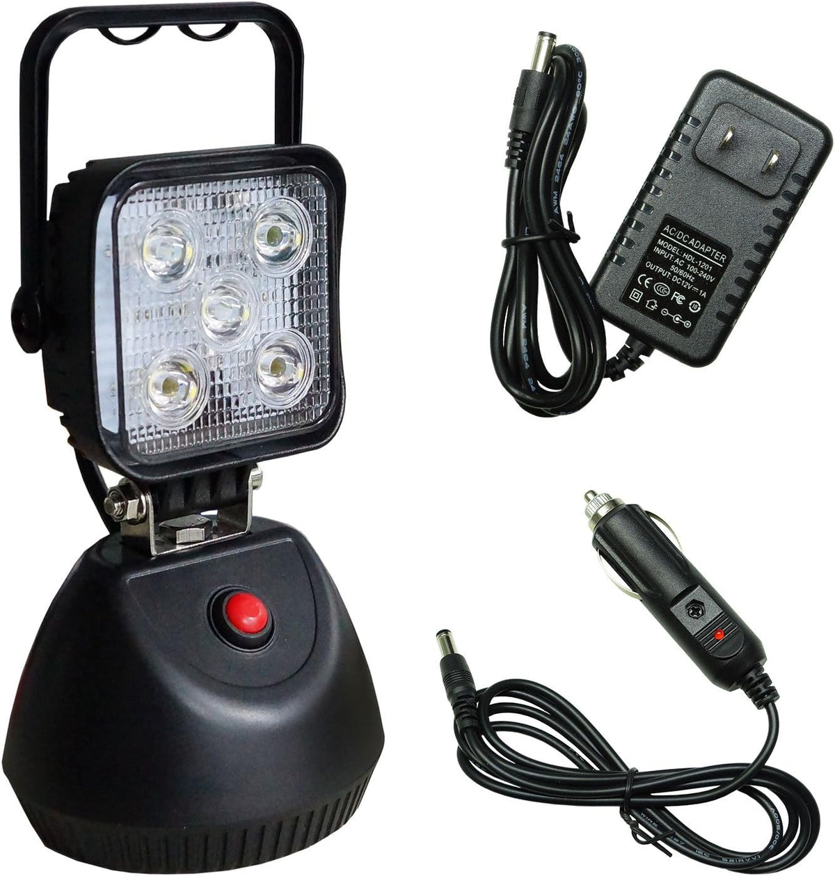 LED 4 Functions Magnetic Rechargeable Portable Flashlight Pack of 2 H4831