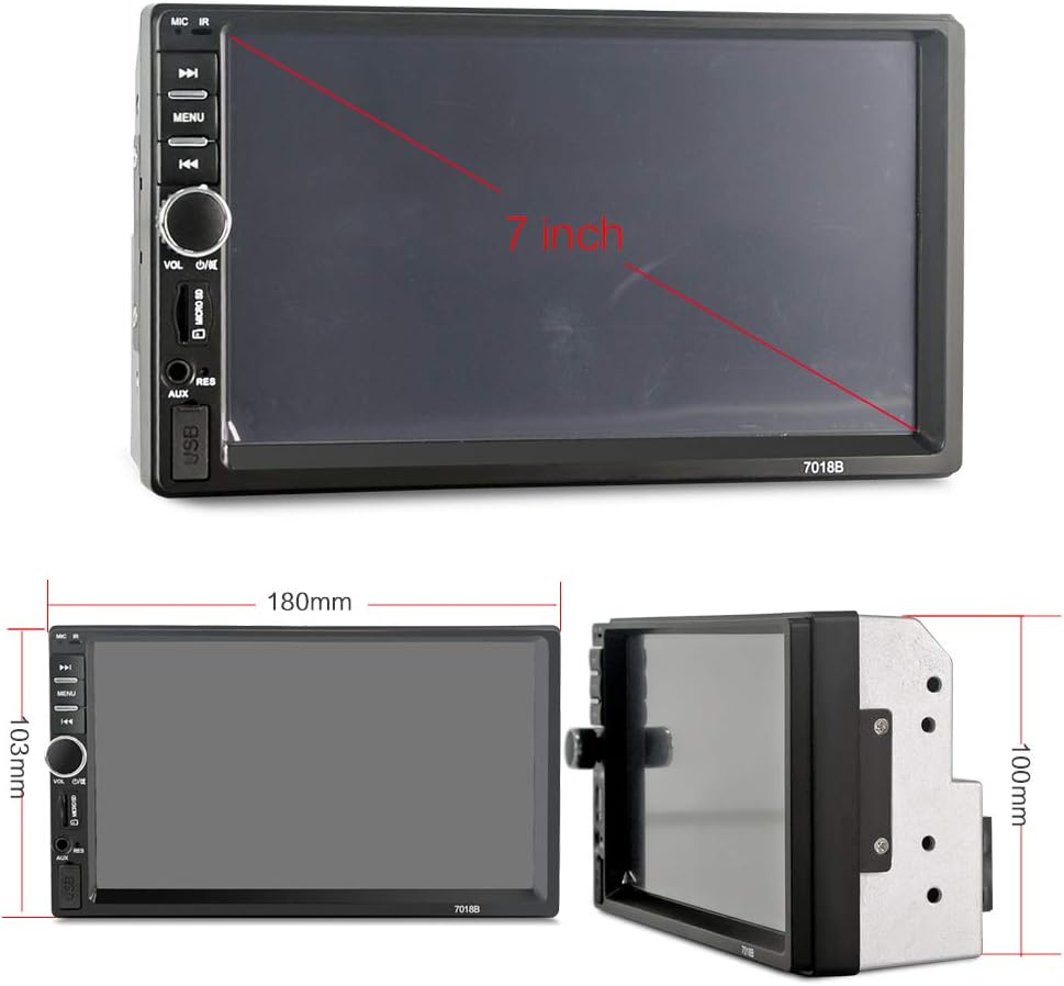 Double Din Car Stereo with Bluetooth & Rear-View Camera Z8261