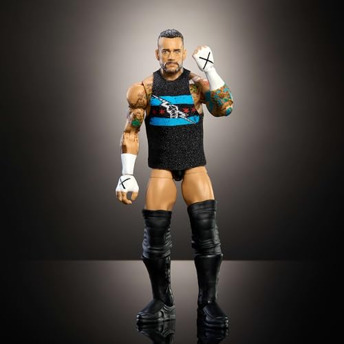WWE Elite Action Figure & Accessories Set, 6-inch Collectible with Swappable Hands Y254