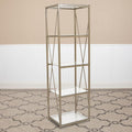 4 Shelf Glass Bookcase S790