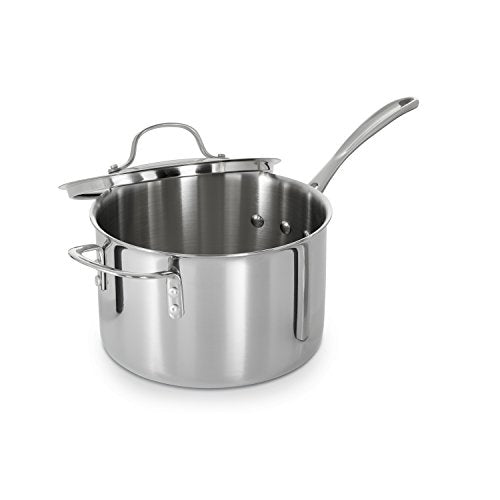 Tri-Ply Stainless Steel 1-1/2-Quart Sauce Pan with Cover H356789