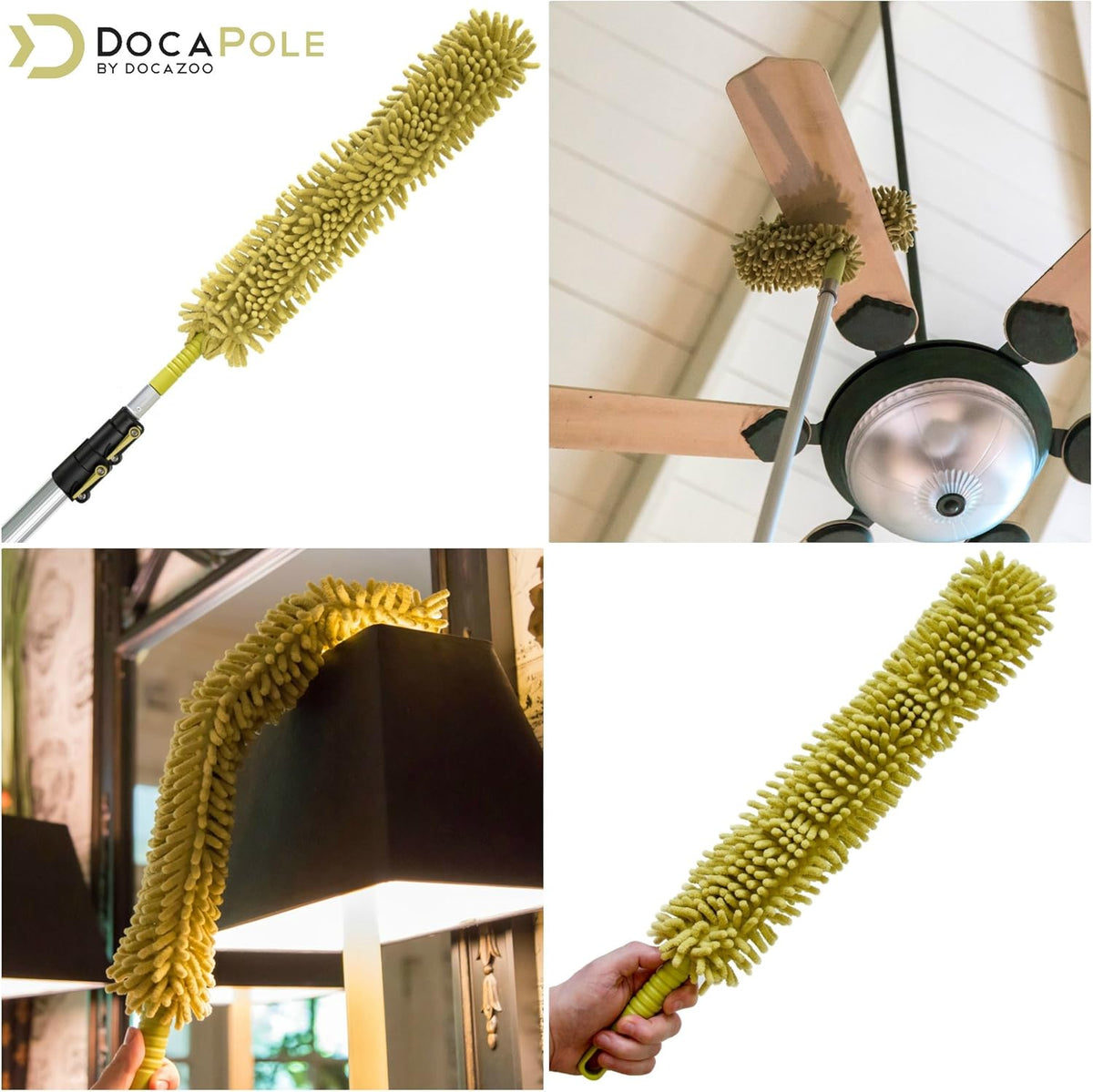 6-24 Foot Extension Pole with Microfiber Duster D33299
