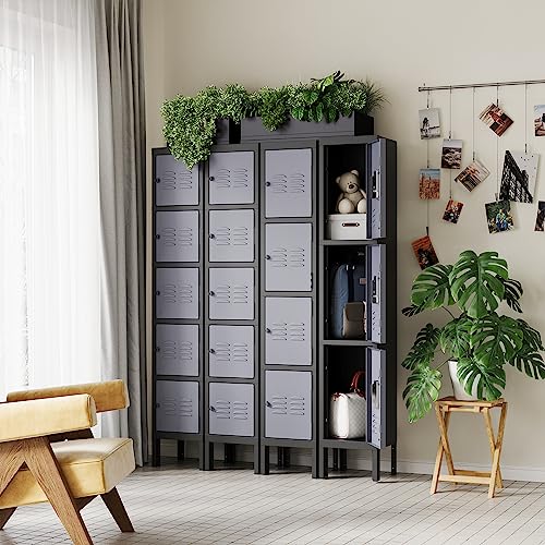Gray 5 Door Steel Storage Cabinet W220
