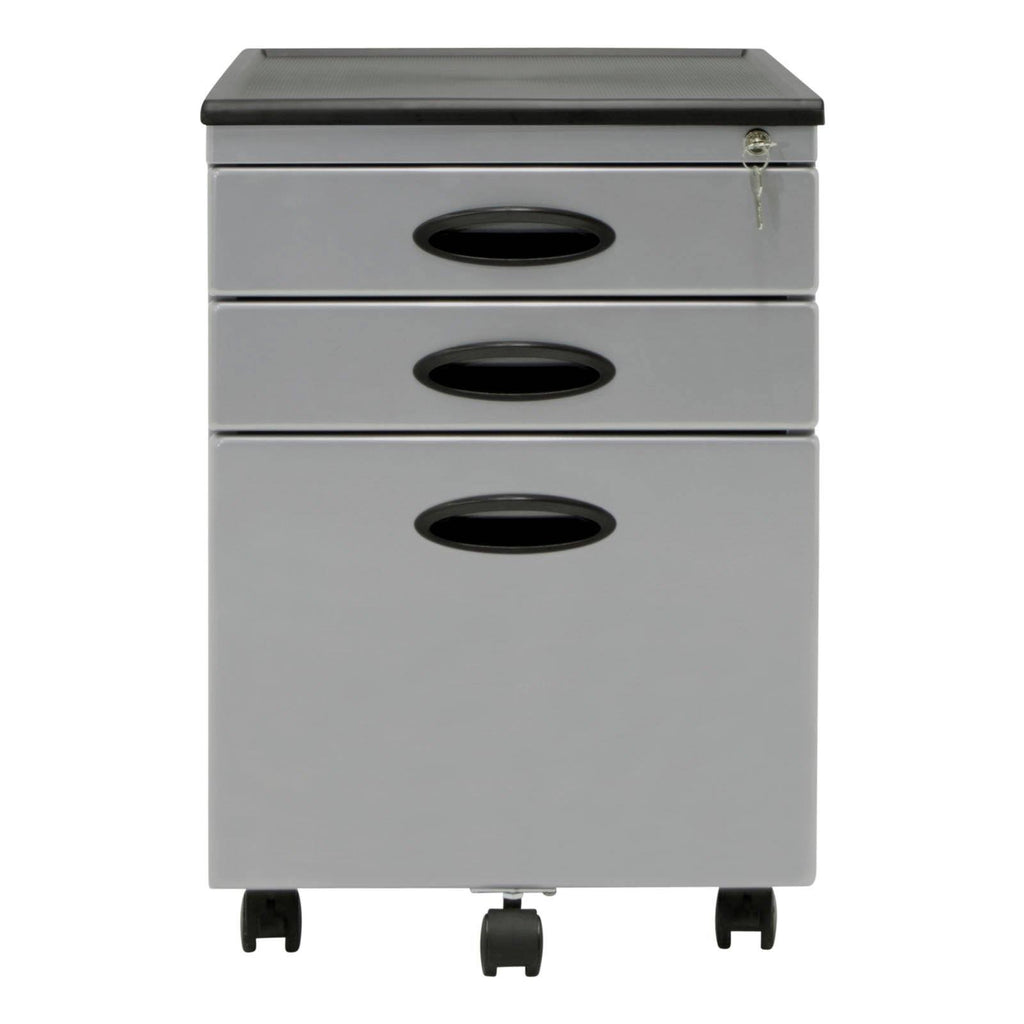 3 Drawer File Cabinet (3 Pack), Gray Q25474