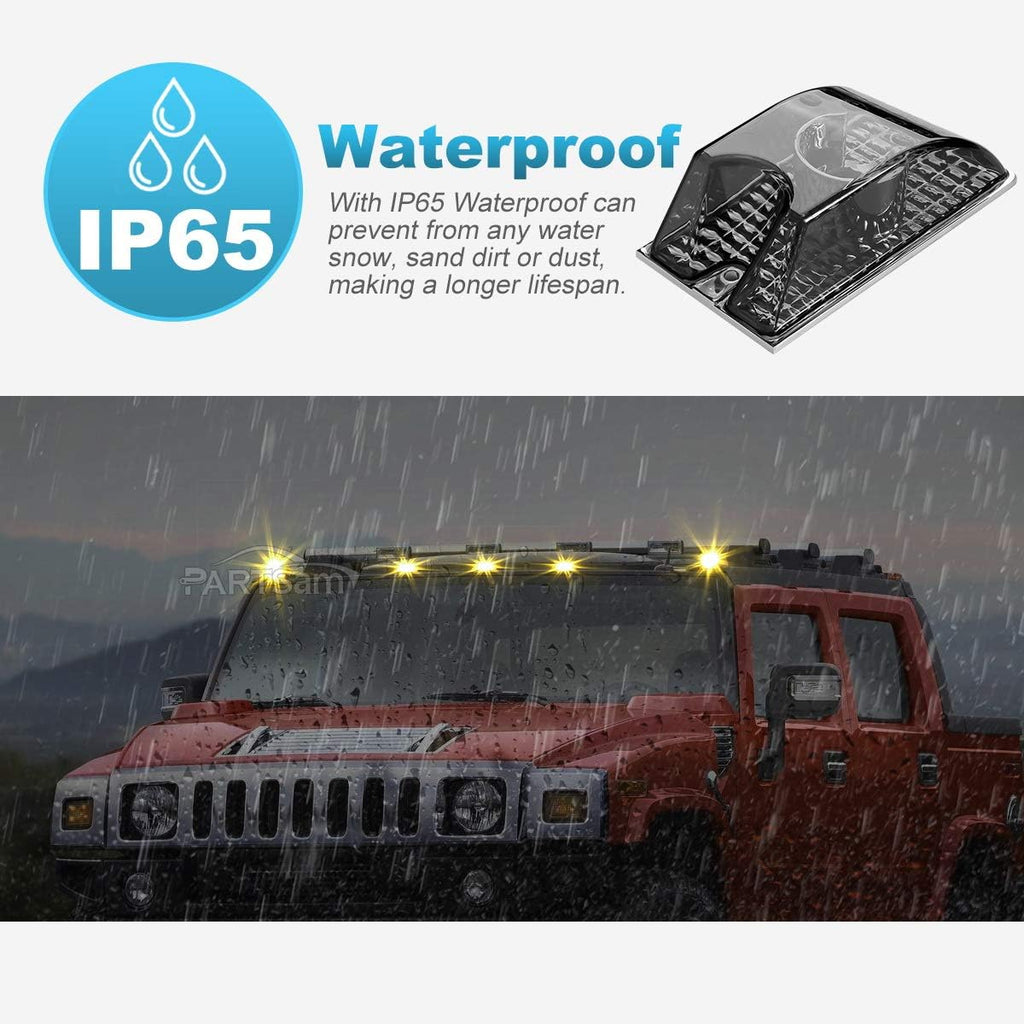 Smoked Housing Cab Roof Lights with T10 Halogen Bulbs N2141