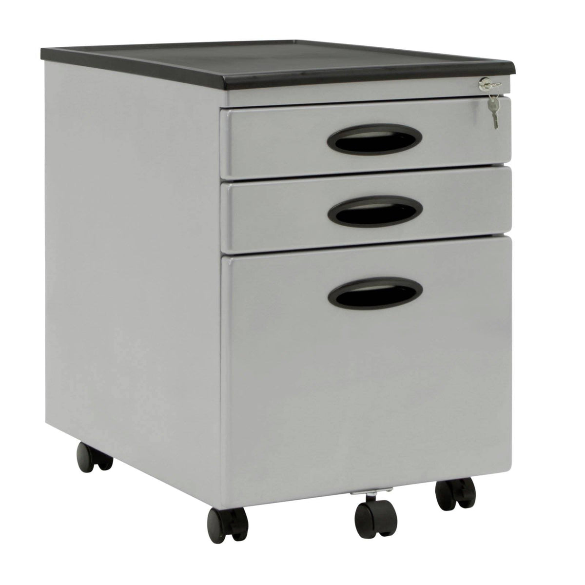 3 Drawer File Cabinet (3 Pack), Gray Q25474