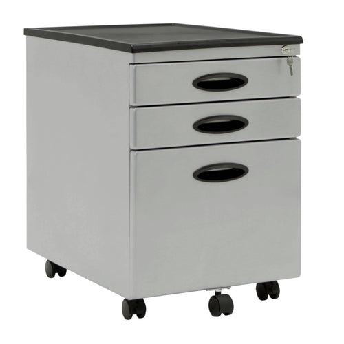 3 Drawer File Cabinet (3 Pack), Gray Q25474