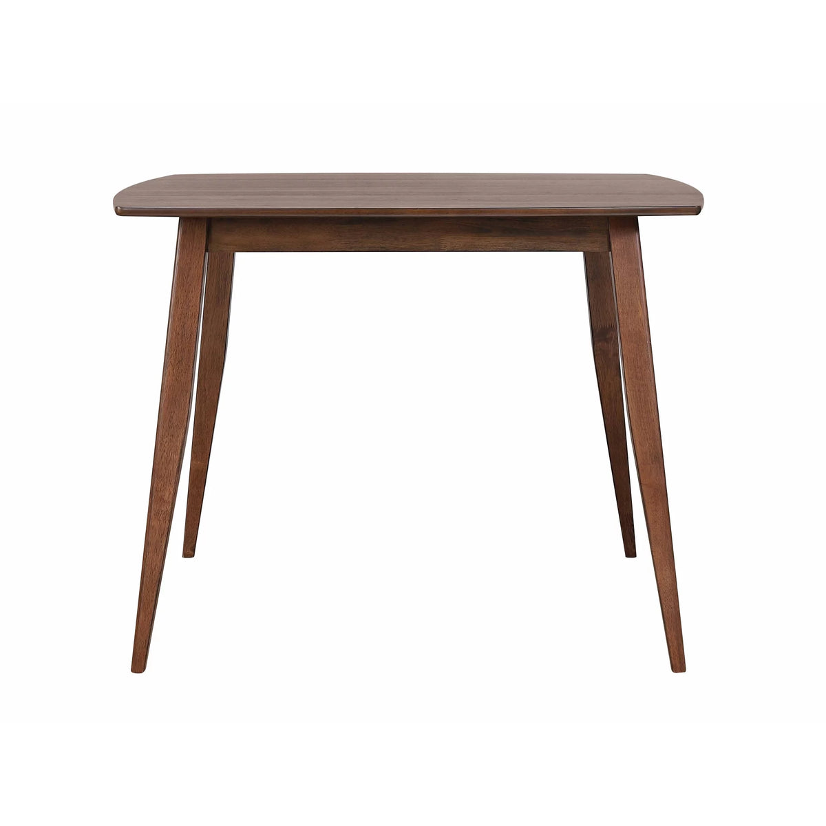 Mid Century 48 in. Square Walnut Wood Dining Table Y1534