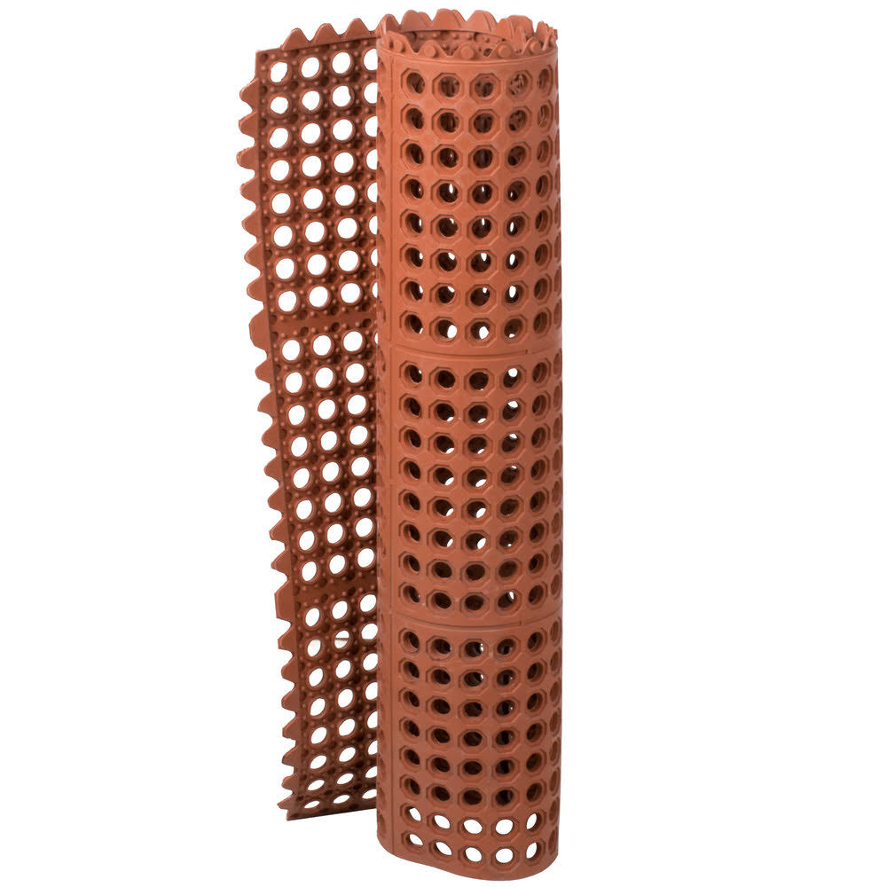 Red Commercial Rubber Mat 3 x 5 Feet M63914