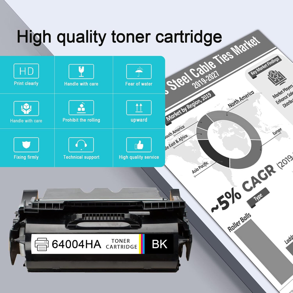 2 Pack Black Compatible Toner Cartridge Y288759
