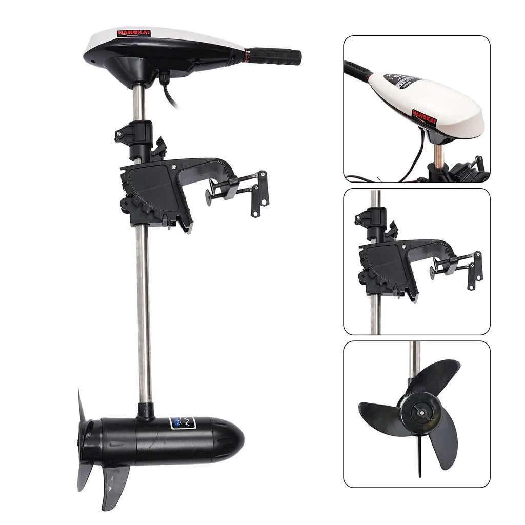 Electric Outboard Trolling Motor Boat Motor, 45lbs Thrust K547336