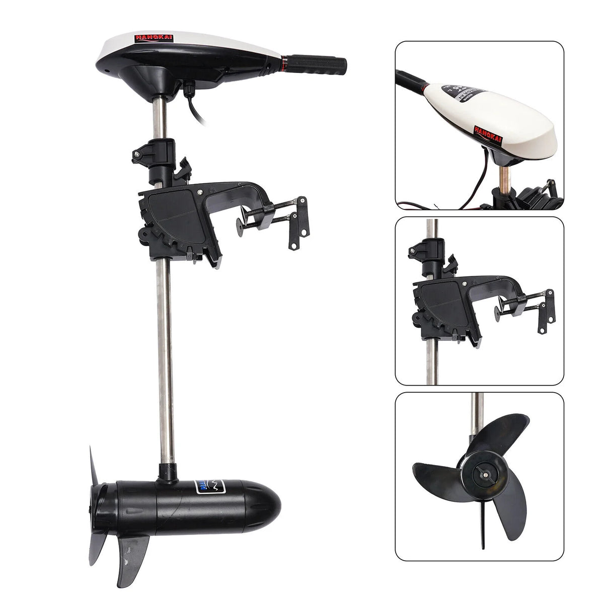 Electric Outboard Trolling Motor Boat Motor, 45lbs Thrust K547336