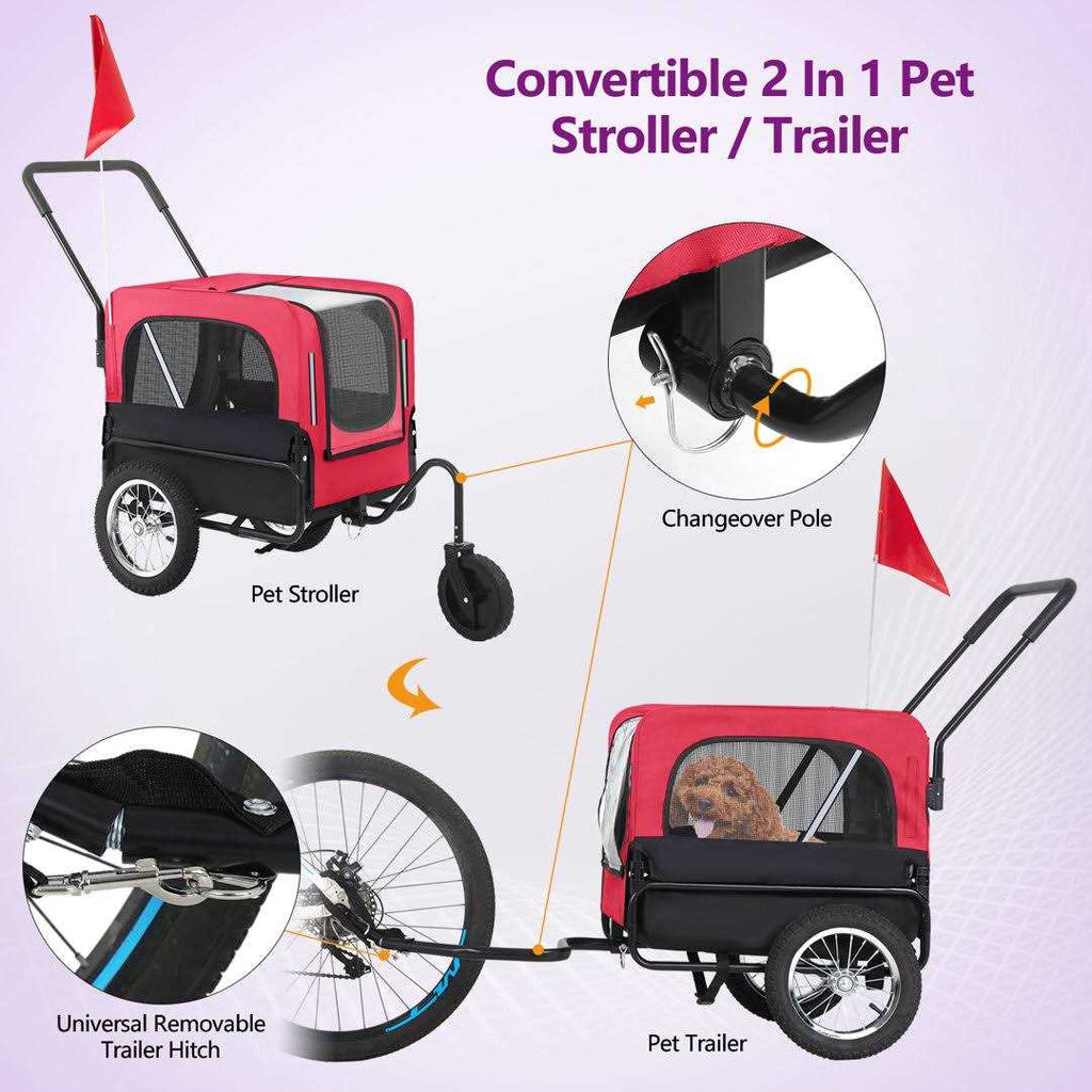 Dog Stroller Pet Carrier Cart C483634