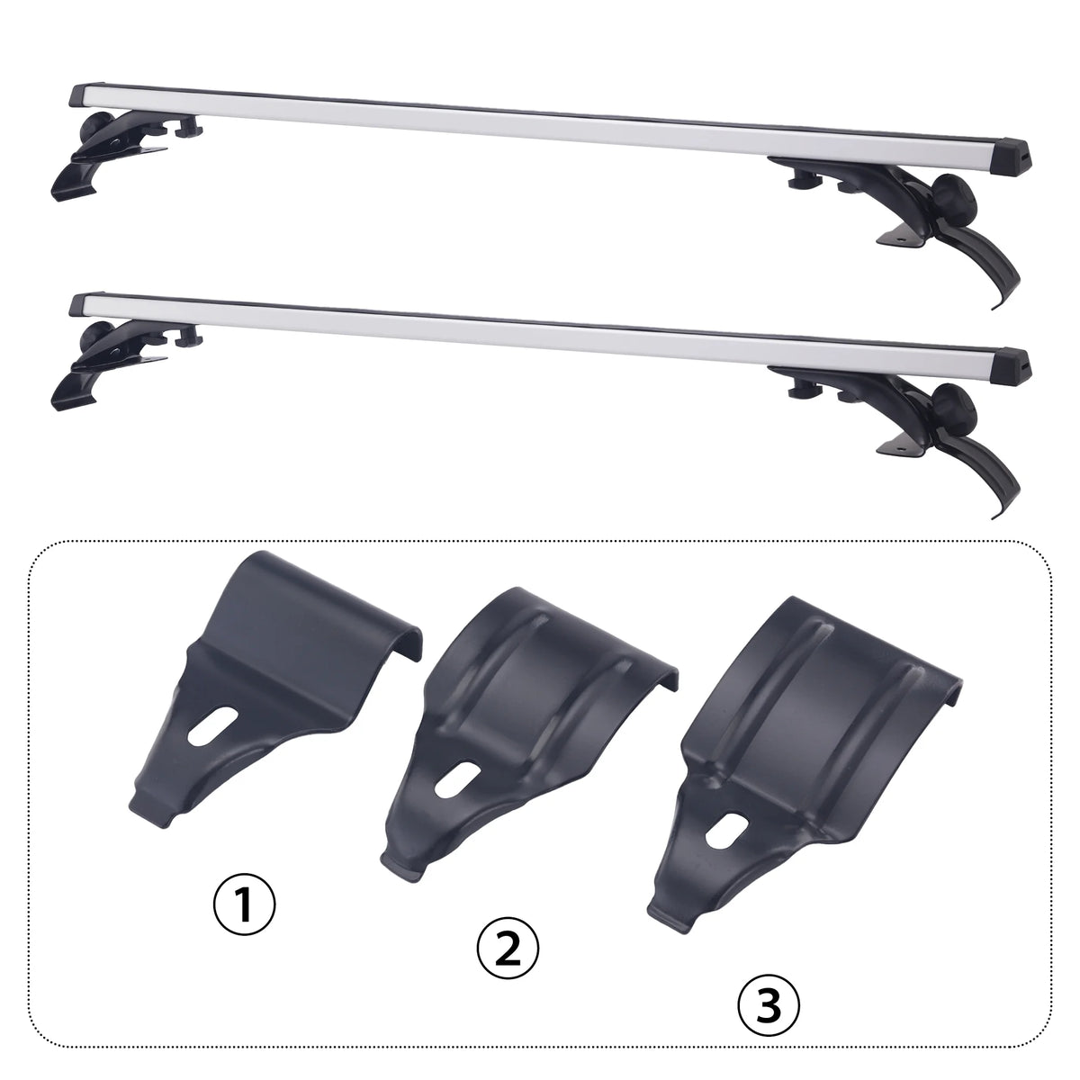 2pack 48" Car Top Roof Rack Cross Bars Kayak Cargo Carrier T2543