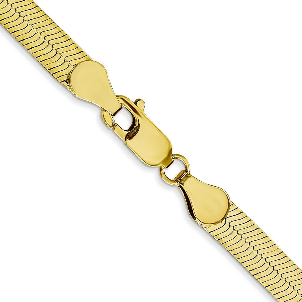 10 kt Yellow Gold Herringbone Chain 22 Inches D9067