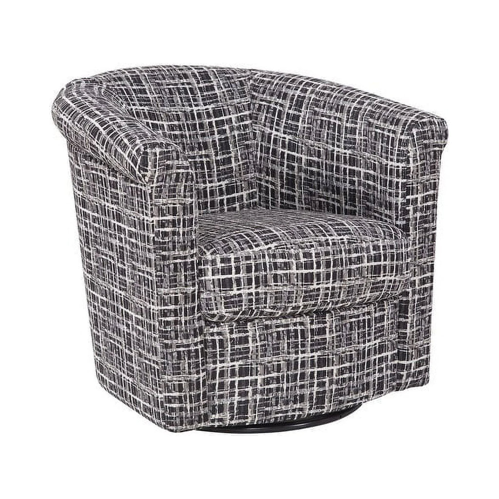 Floral Polyester Swivel Tub Chair J799