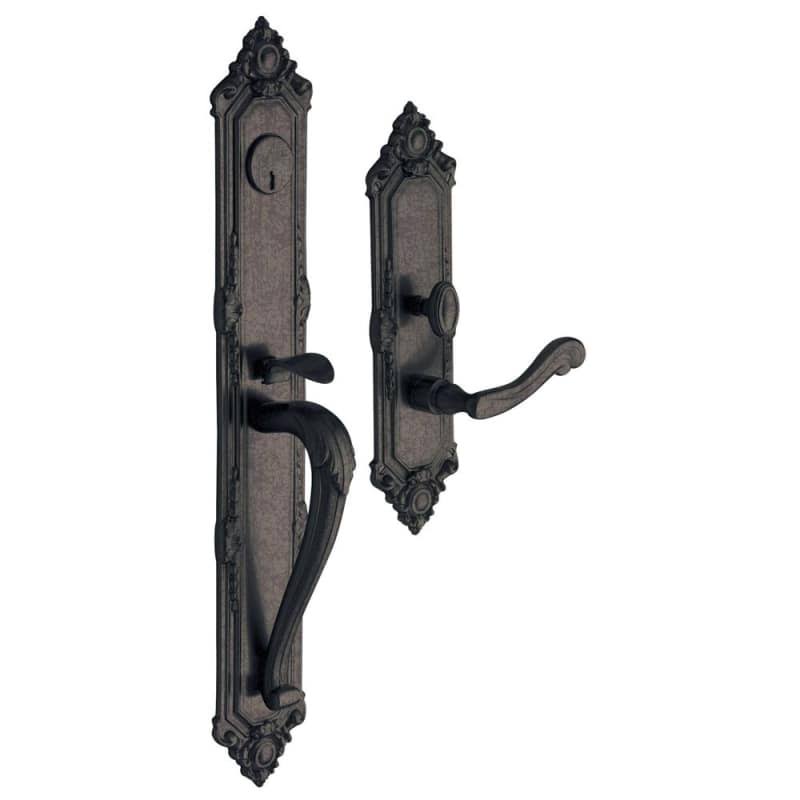 Right Hand Double Cylinder Mortise Handleset Trim Distressed Oil Q56893